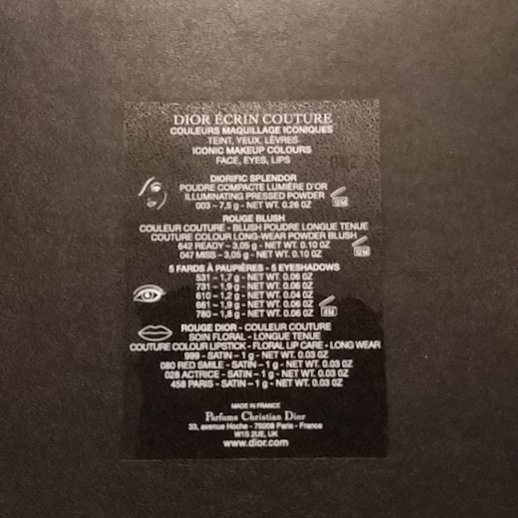 Dior 2021 LE Ecrin Couture Palette: Atelier of Dreams - Picture 13 of 17